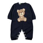 Maglifici Di Verona Tutina tinta unita con Orso Blu per Neonato 045418 BLU MAGLIFICI DI VERONA 