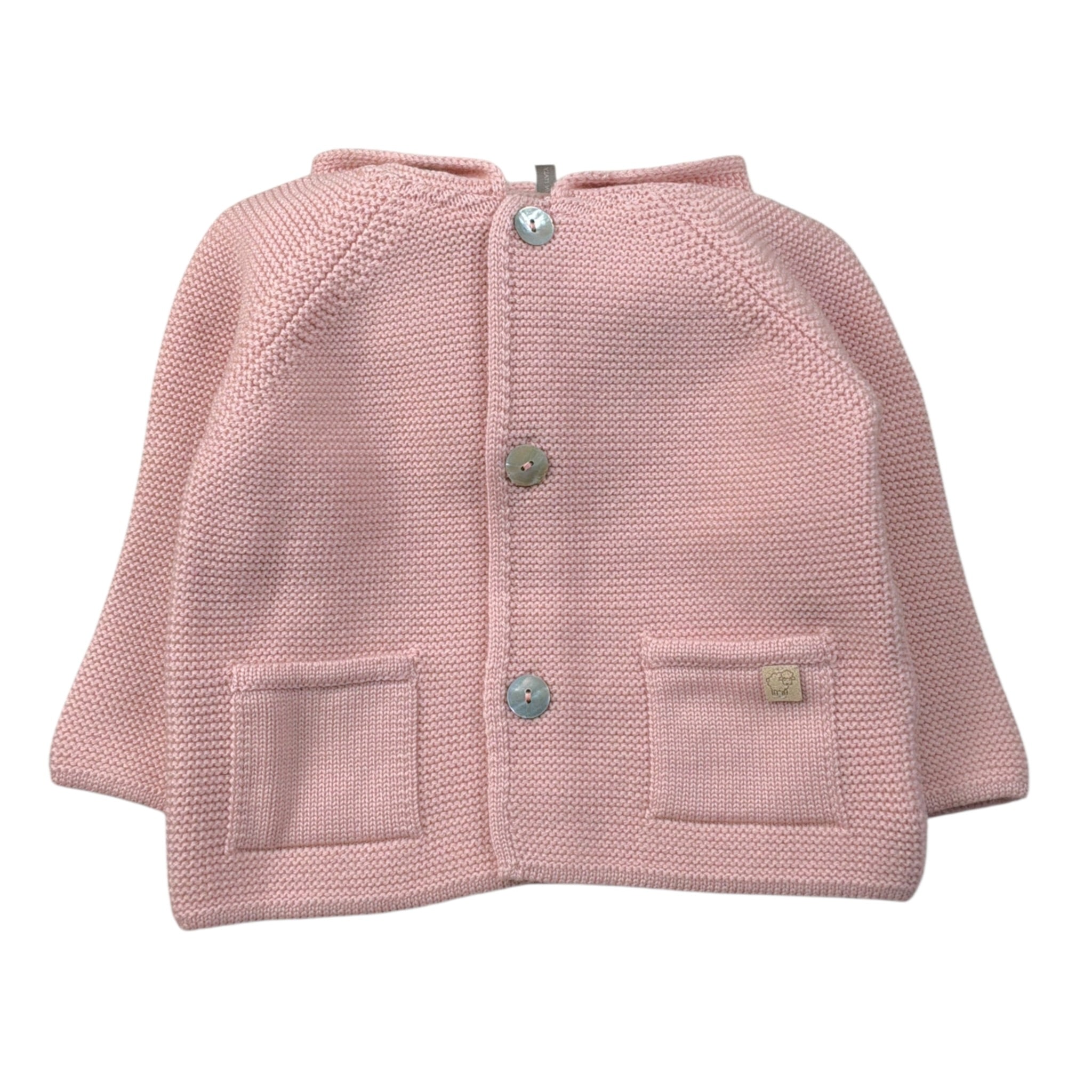 Maglifici Di Verona Cardigan tinta unita con Cappuccio Rosa per Neonata 045420 ROSA MAGLIFICI DI VERONA 