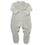 Maglifici Di Verona Tutina tinta unita con Ricami Panna per Neonata 045444 PANNA MAGLIFICI DI VERONA 