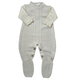 Maglifici Di Verona Tutina tinta unita con Ricami Panna per Neonata 045444 PANNA MAGLIFICI DI VERONA 