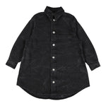 Maison Margiela Abito In Denim tinta unita Manica Lunga Nero per Bambina M60521 NERO MAISON MARGIELA 