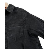 Maison Margiela Abito In Denim tinta unita Manica Lunga Nero per Bambina M60521 NERO MAISON MARGIELA 