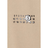 Maison Margiela Felpa Bicolore con Stampa Girocollo Beige/Nero per Bambino M60677 BEIGE/NERO MAISON MARGIELA 