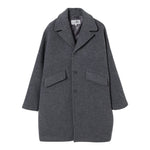 Maison Margiela Cappotto tinta unita con Bottoni Grigio per Bambina M60833 GRIGIO MAISON MARGIELA 