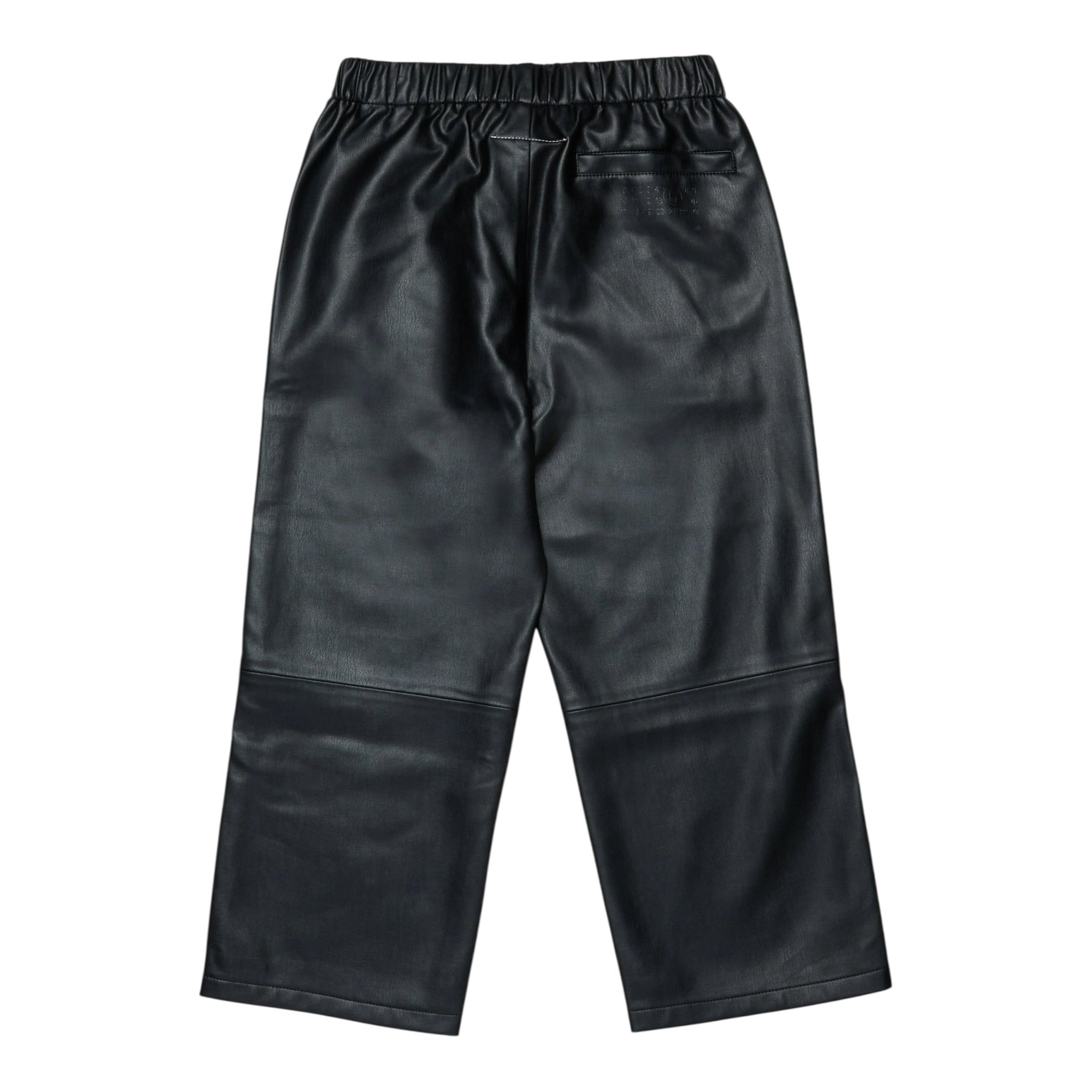 Maison Margiela Pantalone In Ecopelle tinta unita Nero per Bambina M60837 NERO MAISON MARGIELA 