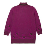 Maison Margiela Abito Manica Lunga tinta unita Collo Alto Viola per Bambina M60847 VIOLA MAISON MARGIELA 