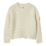 Maison Margiela Maglia Girocollo tinta unita Panna per Bambina M60880 PANNA MAISON MARGIELA 