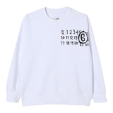 Maison Margiela Felpa tinta unita con Stampa Bianco per Bambino M60896MM02X BIANCO MAISON MARGIELA 