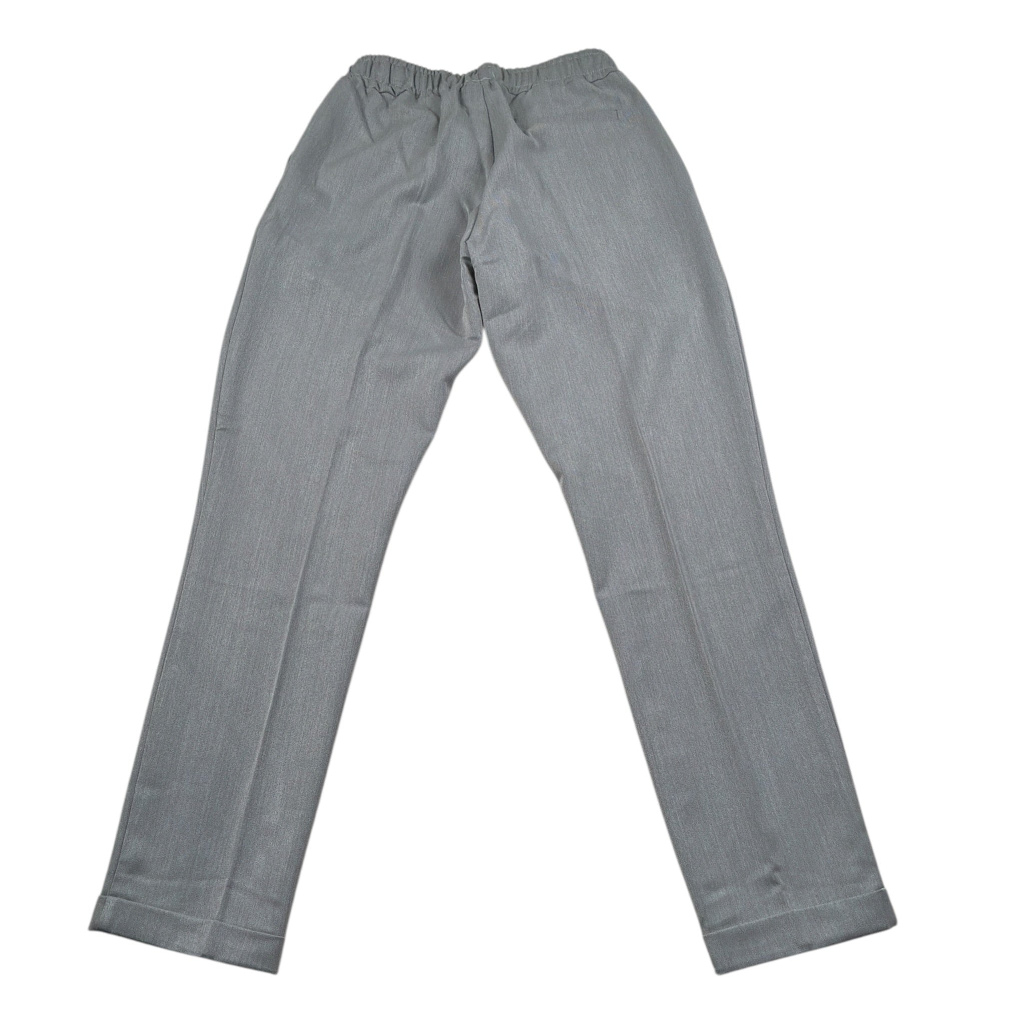 Make Pantalone tinta unita con Elastico In Vita Grigio per Bambino MK2025 GRIGIO MAKE 