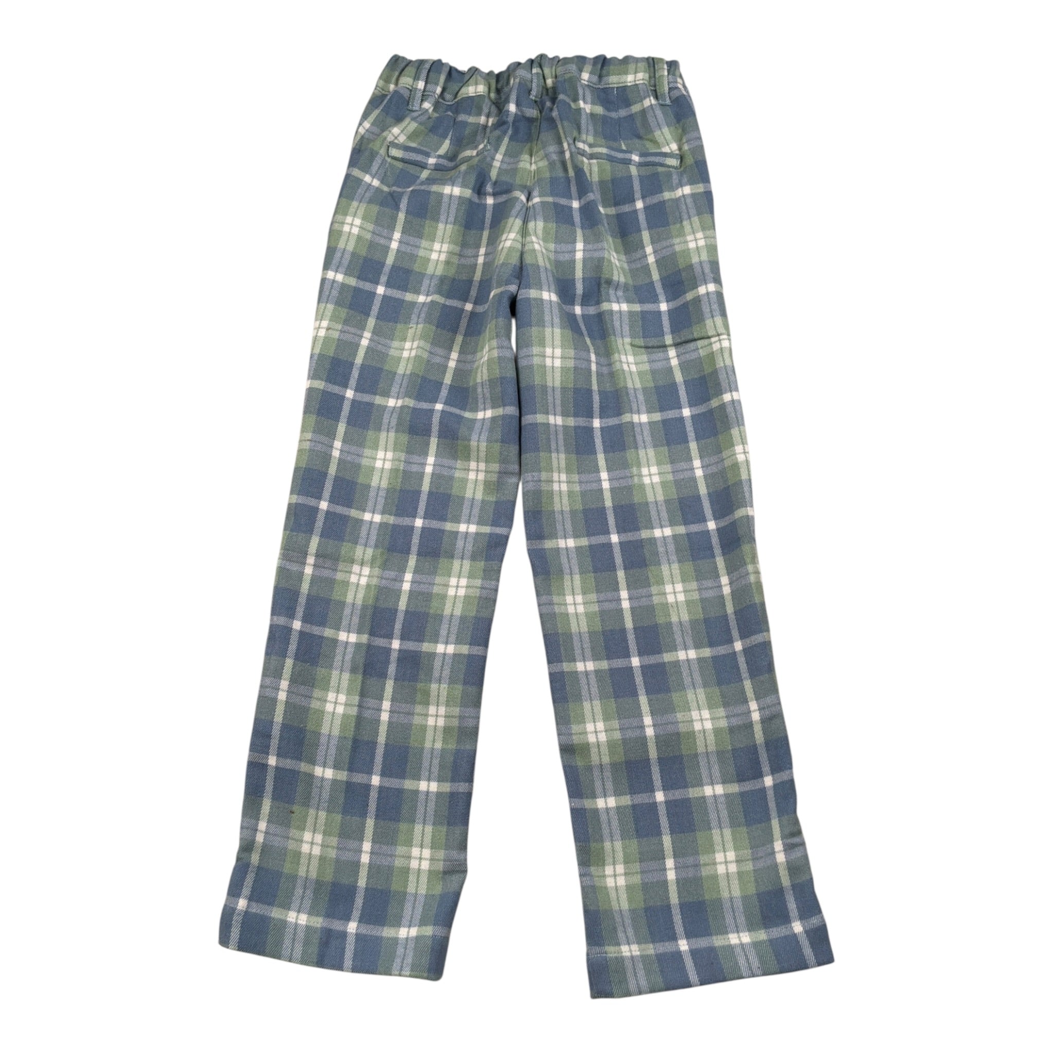 Malvi & Co Pantalone tinta unita con Fantasia A Quadri Azzurro per Bambina F24B215PNRSJ AZZURRO MALVI & CO 