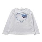 Malvi & Co Shirt tinta unita con Stampa Bianco per Bambino F24M021CAJJ BIANCO MALVI & CO 