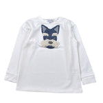 Malvi & Co Shirt tinta unita con Stampa Bianco per Bambina F25B209CAJJ BIANCO MALVI & CO 