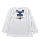 Malvi & Co Shirt tinta unita con Stampa Bianco per Bambina F25B209CAJJ BIANCO MALVI & CO 