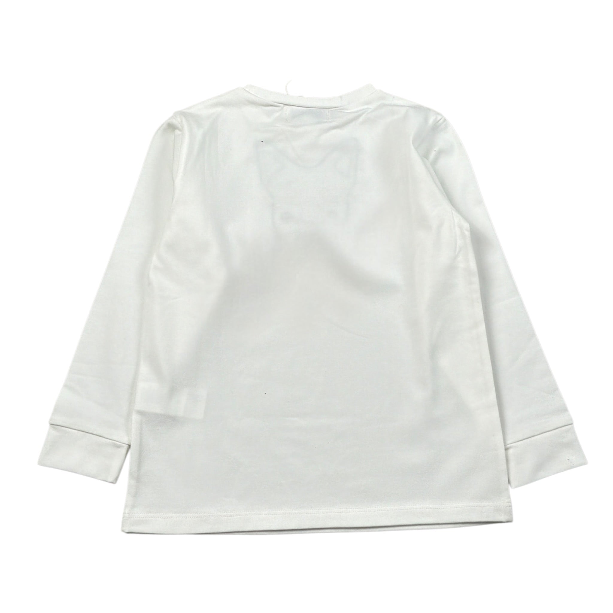 Malvi & Co Shirt tinta unita con Stampa Bianco per Bambina F25B209CAJJ BIANCO MALVI & CO 