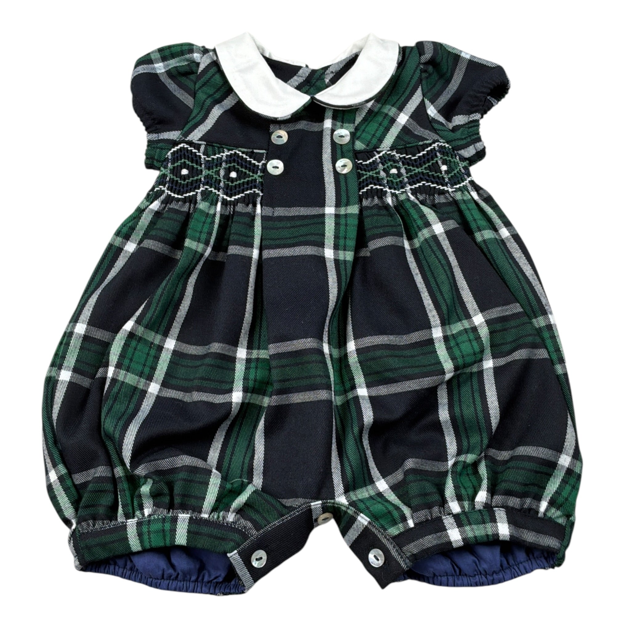 Malvi & Co Pagliaccetto Mezza Manica Stampa Fantasia Verde/Blu per Neonata FCCI107TURR VERDE/BLU MALVI & CO 