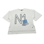 Manila Grace T-Shirt Girocollo tinta unita con Stampe Bianco per Bambina 185WMJS25 BIANCO MANILA GRACE 