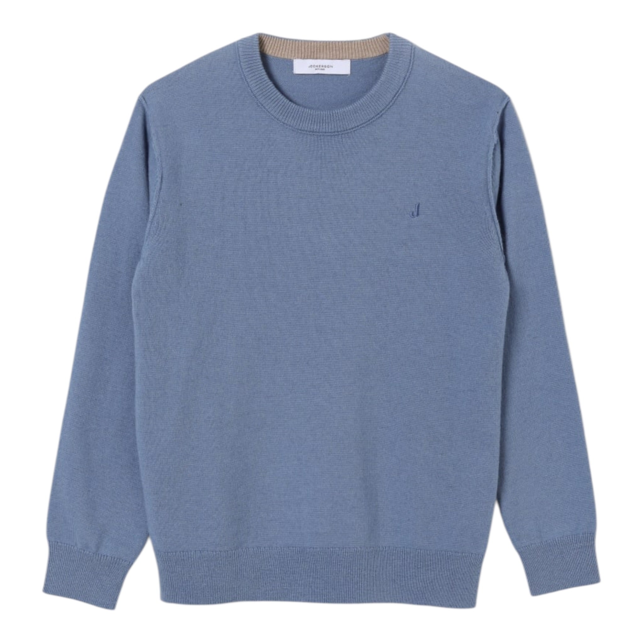 Jeckerson Maglia tinta unita Girocollo Azzurro per Bambino J4658W25 AZZURRO JECKERSON 