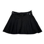 Manila Grace Gonna tinta unita con Cinturino Nero per Bambina M2886W25 NERO MANILA GRACE 
