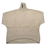 Manila Grace Maglia Mezza Manica Collo Alto Beige per Bambina M2960W25 BEIGE MANILA GRACE 