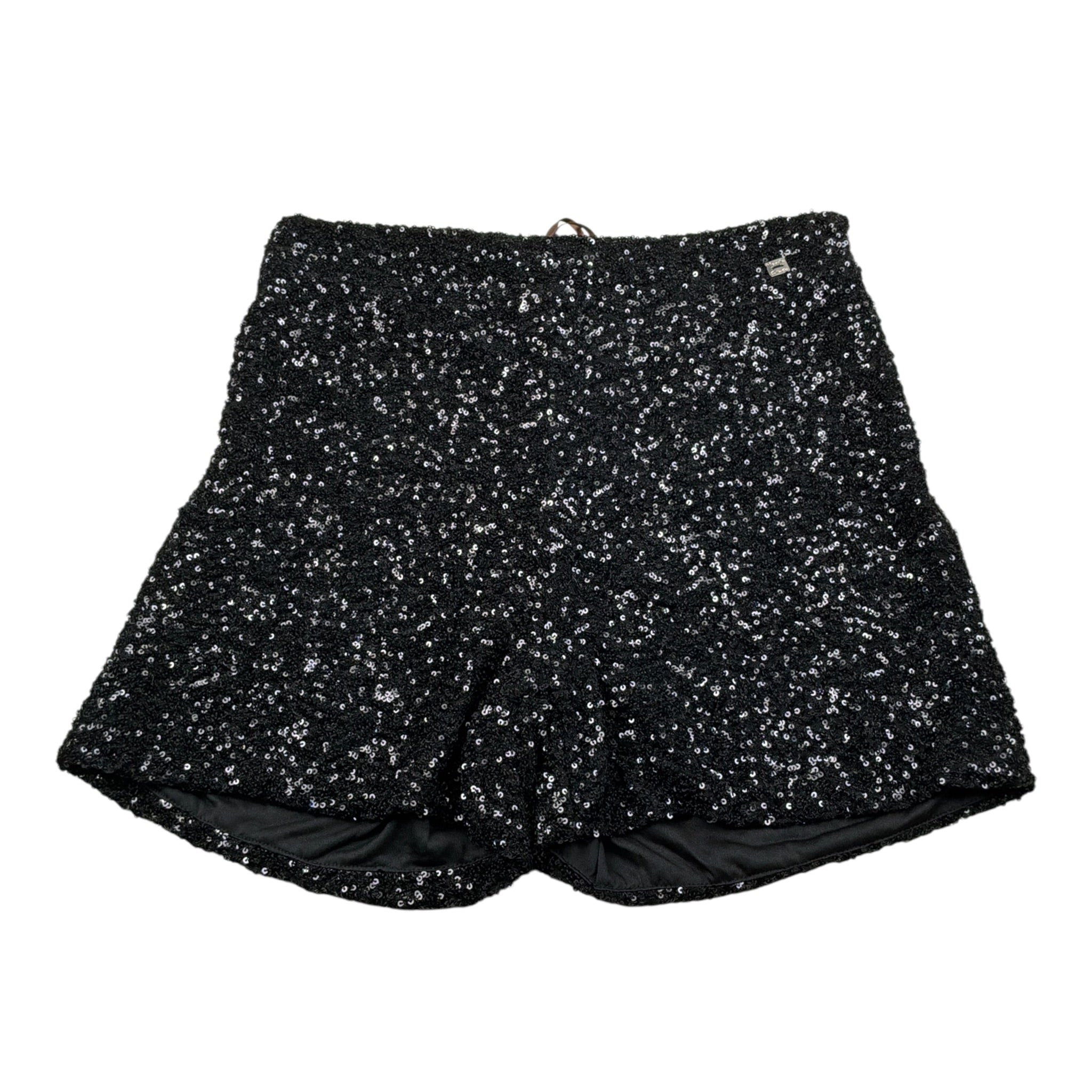 Manila Grace Short Paillettato Tint Unita Nero per Bambina M2970W25X NERO MANILA GRACE 
