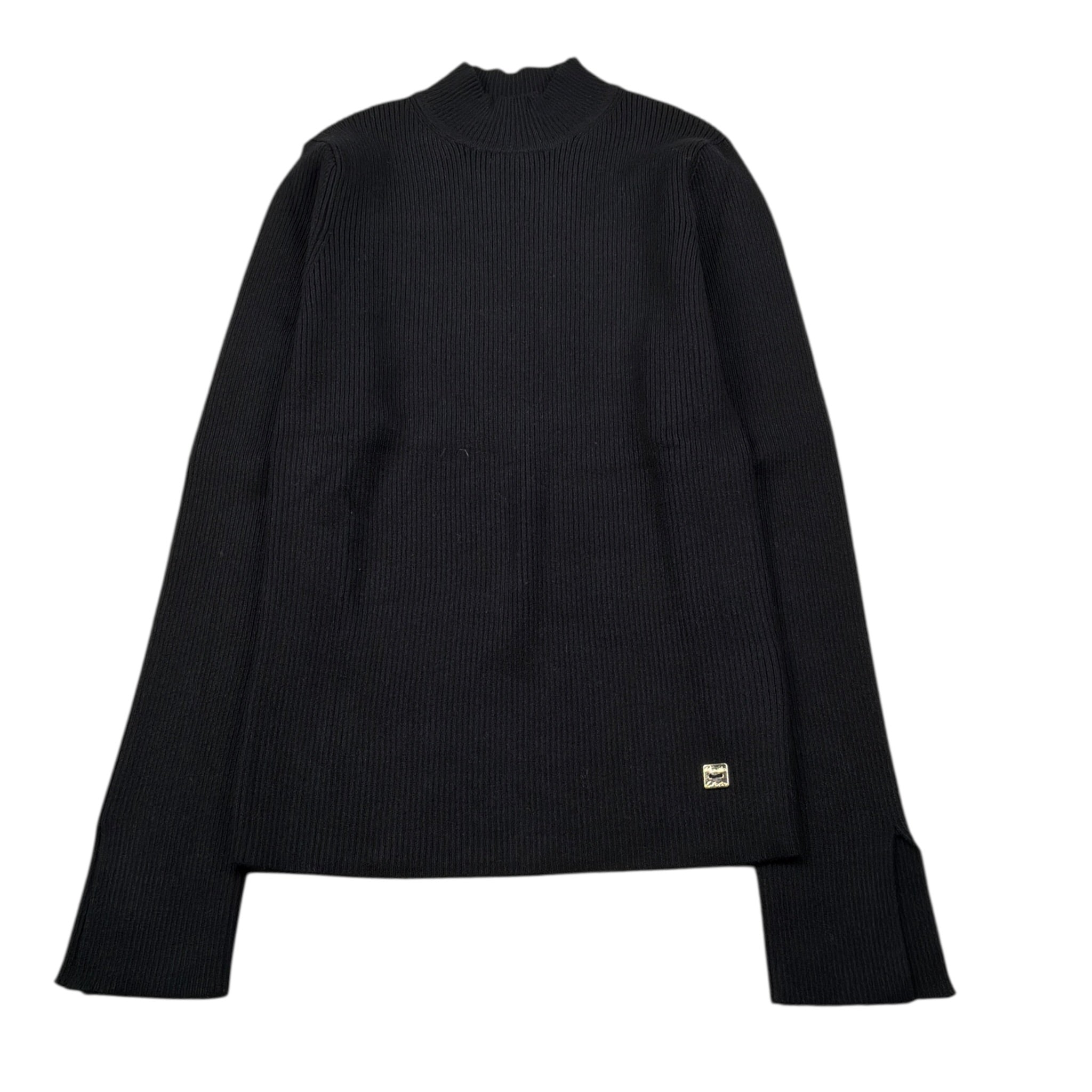 Manila Grace Maglia Collo Alto tinta unita Nero per Bambina M2974W25 NERO MANILA GRACE 