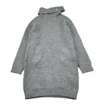 Manila Grace Abito Manica Lunga tinta unita con Collo Grigio per Bambina MFJF24A175 GRIGIO MANILA GRACE 