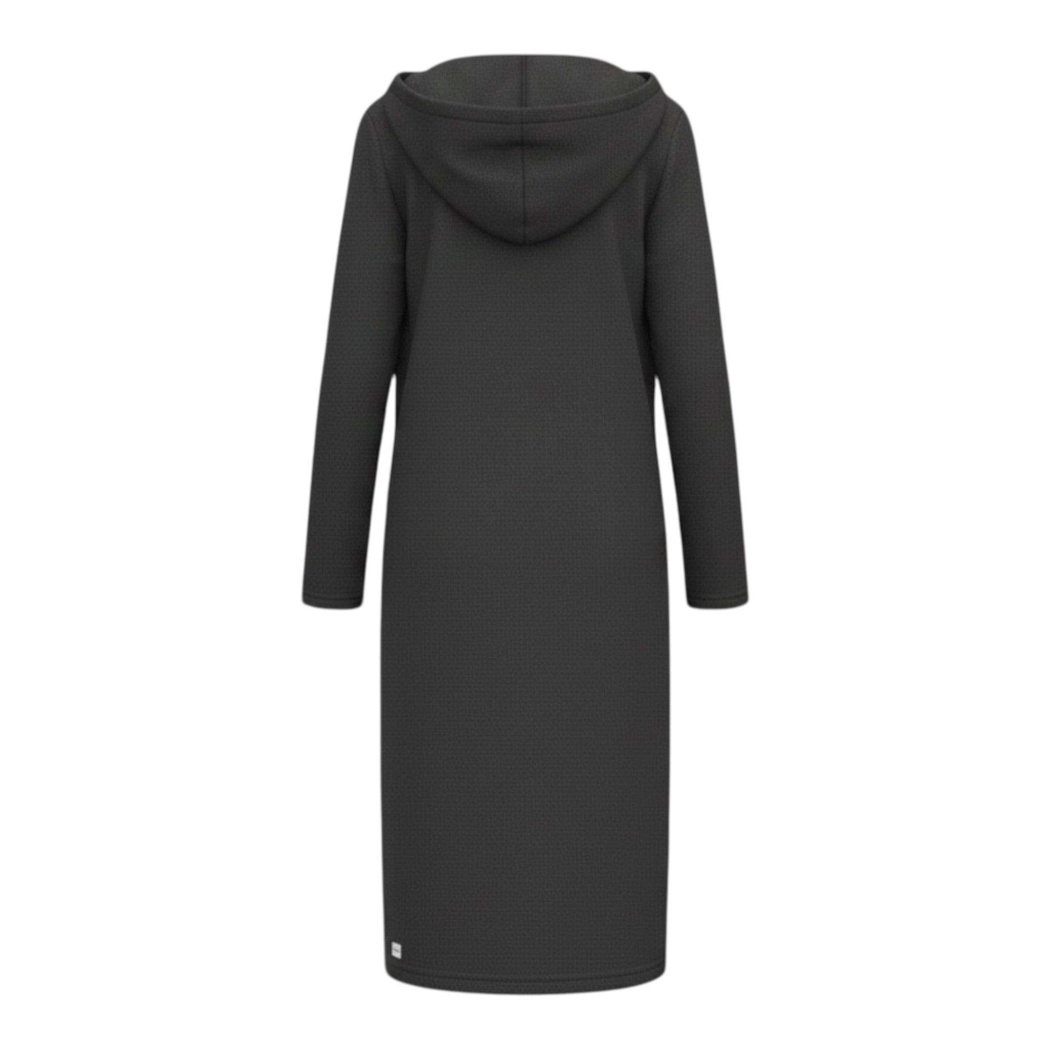 Manila Grace felpa Manica Lunga tinta unita con Cappuccio Nero per Bambina MFJF24C105 NERO MANILA GRACE 