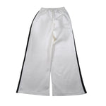 Manila Grace Pantalone tinta unita Modello Palazzo Bianco per Bambina MFJF24P137 BIANCO MANILA GRACE 