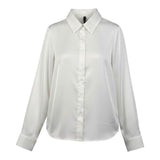 Manila Grace Camicia tinta unita con Colletto Bianco per Bambina MFJF24S056 BIANCO MANILA GRACE 