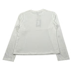 Manila Grace Shirt Girocollo tinta unita con Stampa Bianco per Bambina MFJF24T094 BIANCO MANILA GRACE 