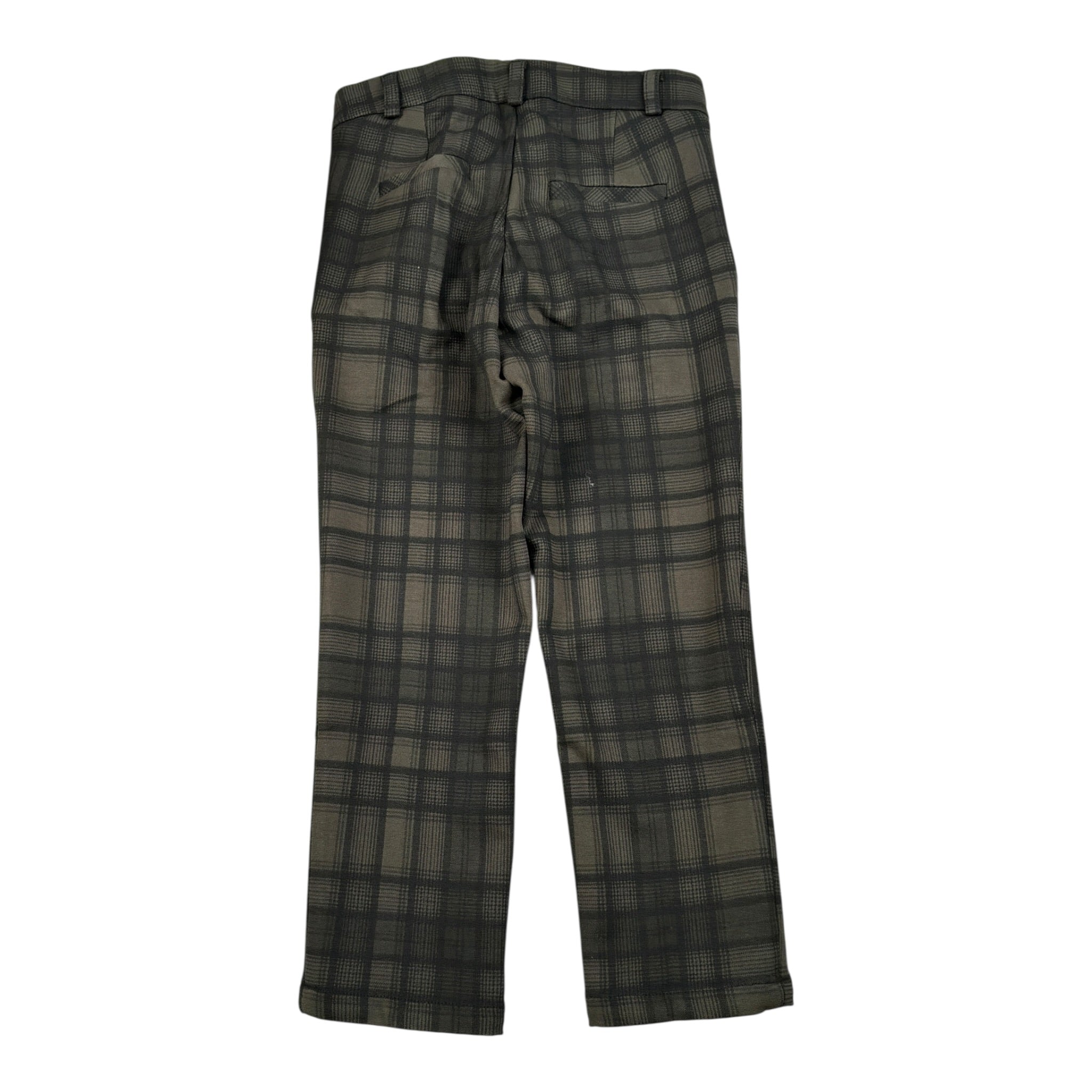 Manuel & Frank Pantalone tinta unita con Fantasia Quadri Verde per Bambino MF1147B VERDE MANUEL & FRANK 