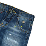 Manuel & Frank Jeans tinta unita con Girovita Regolabile Blu per Bambino MF1203B BLU MANUEL & FRANK 