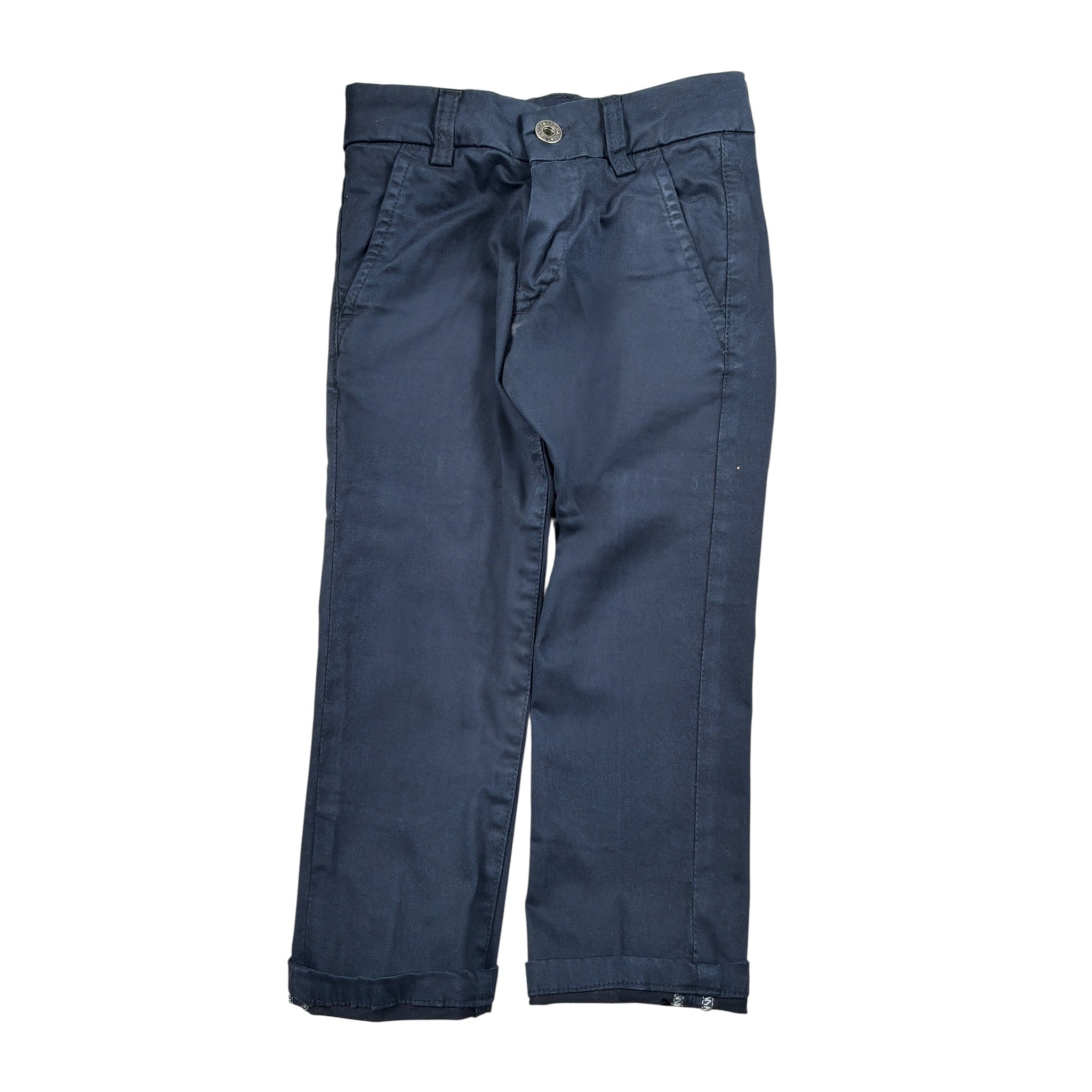 Manuel & Frank Pantalone tinta unita con Girovita Regolabile Blu per Bambino MF1340B BLU MANUEL & FRANK 