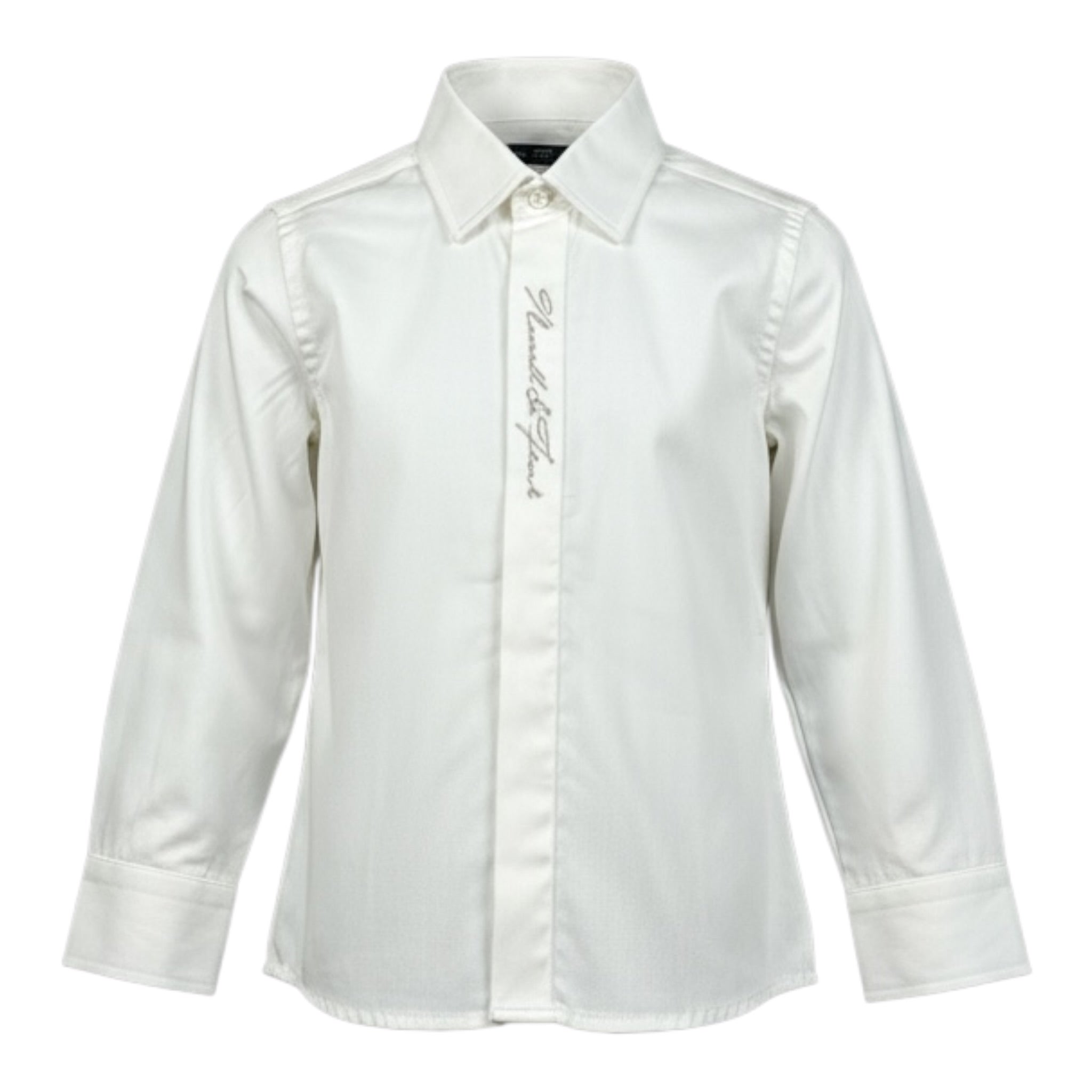 Manuel & Frank Camicia tinta unita con Stampa Bianco per Neonato MF3285BN BIANCO MANUEL & FRANK 