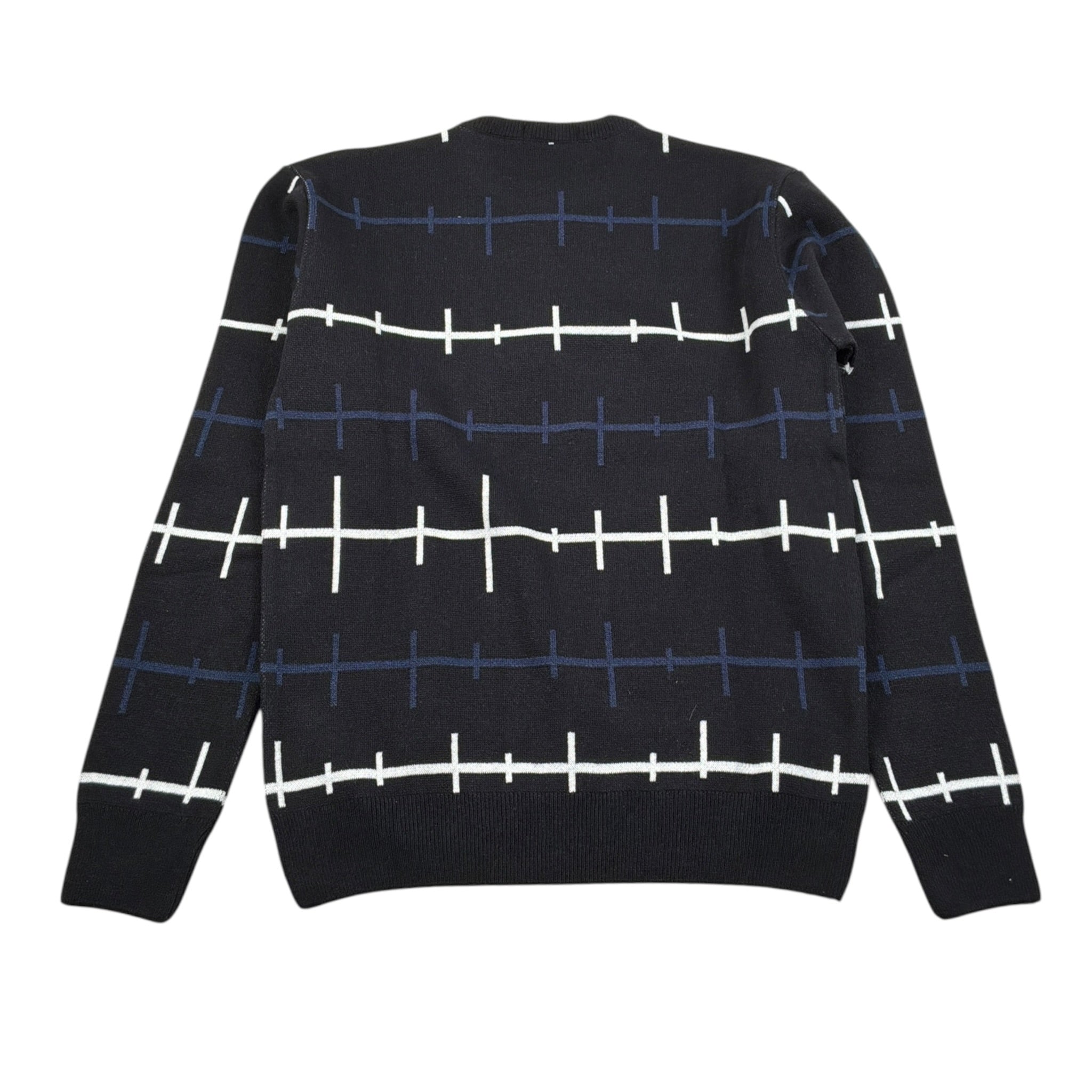 Manuel & Frank Maglia Girocollo tinta unita con Stampa Blu per Bambino MF4088R BLU MANUEL & FRANK 
