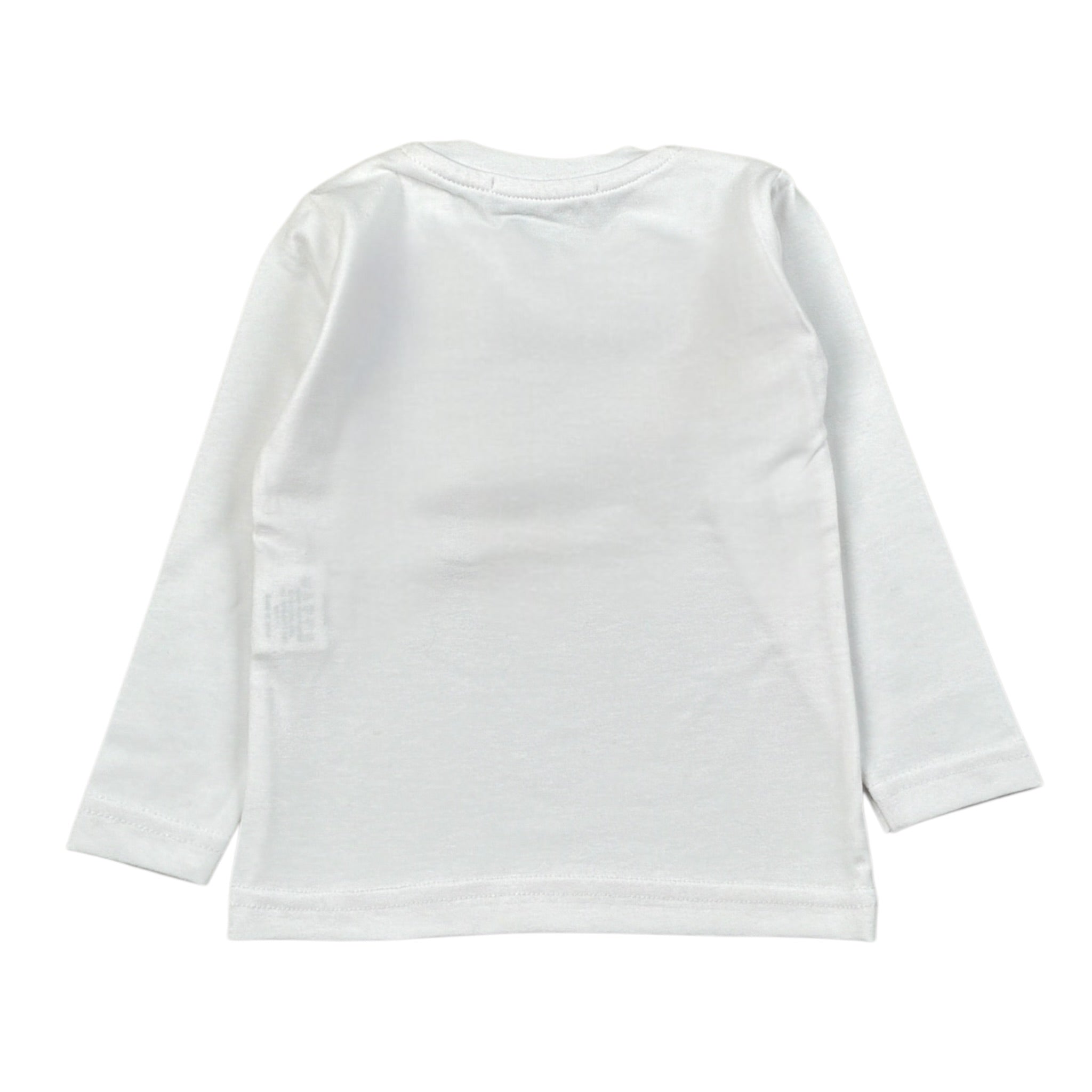 Manuel & Frank Shirt Girocollo tinta unita con Stampa Bianco per Neonato MF6065N BIANCO MANUEL & FRANK 