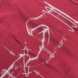 Manuel & Frank Shirt tinta unita Girocollo con Stampa Bordeaux per Bambino MF7003B BORDEAUX MANUEL & FRANK 