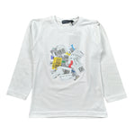 Manuel & Frank Shirt tinta unita Girocollo con Stampa Bianco per Bambino MF7110B BIANCO MANUEL & FRANK 