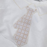 Manuel & Frank Body tinta unita con Stampa Manica Lunga Bianco per Neonato MF7248I BIANCO MANUEL & FRANK 