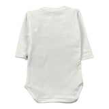 Manuel & Frank Body Manica Lunga tinta unita con Stampa Bianco per Neonato MF7311I BIANCO MANUEL & FRANK 