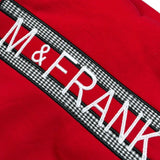 Manuel & Frank Felpa tinta unita con Cappuccio E Stampa Rosso per Bambino MF8055B ROSSO MANUEL & FRANK 