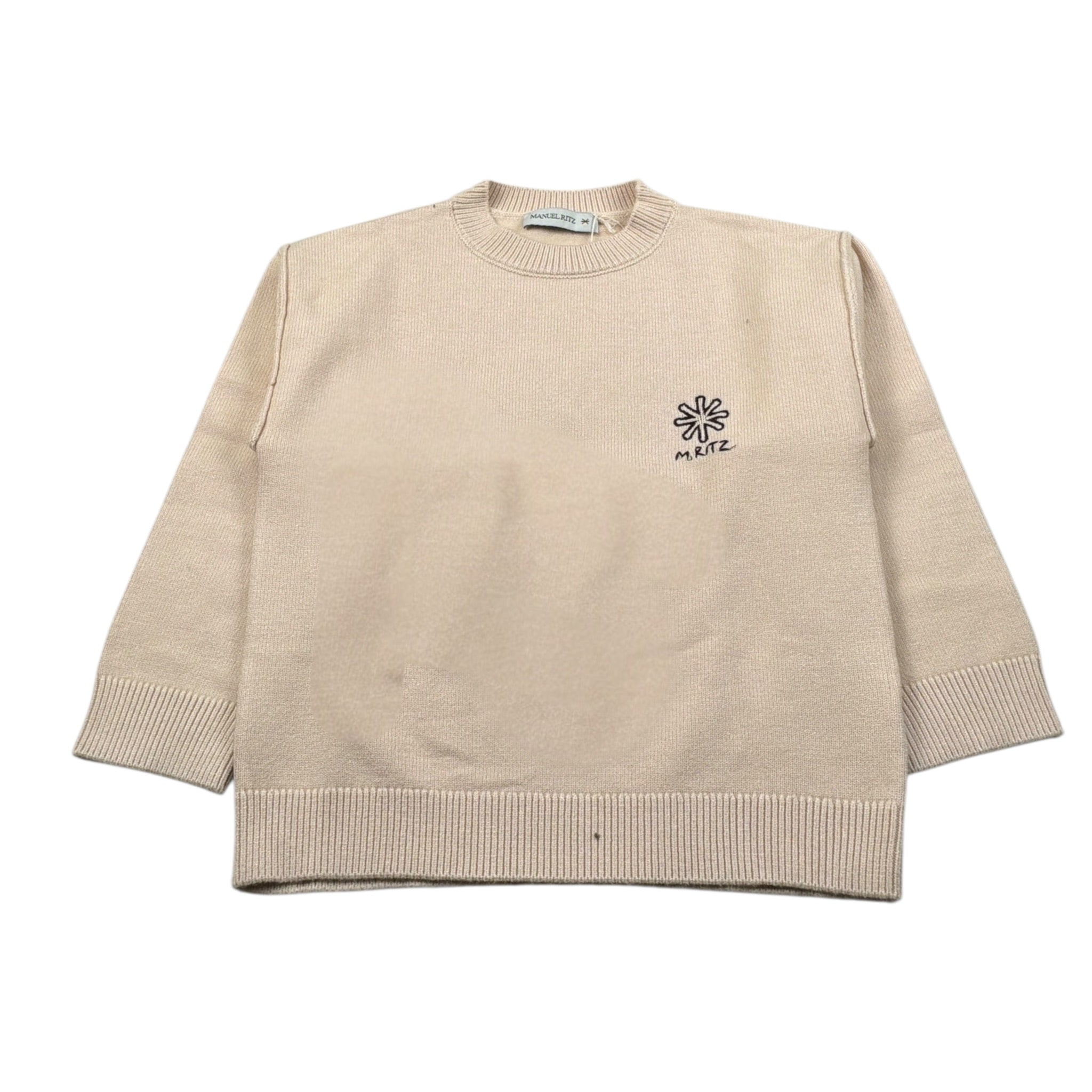 Manuel Ritz Maglia Girocollo tinta unita Beige per Bambino MR3144 BEIGE MANUEL RITZ 
