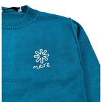 Manuel Ritz Maglia Girocollo tinta unita con Ricami Ottanio per Neonato MR3151 OTTANIO MANUEL RITZ 