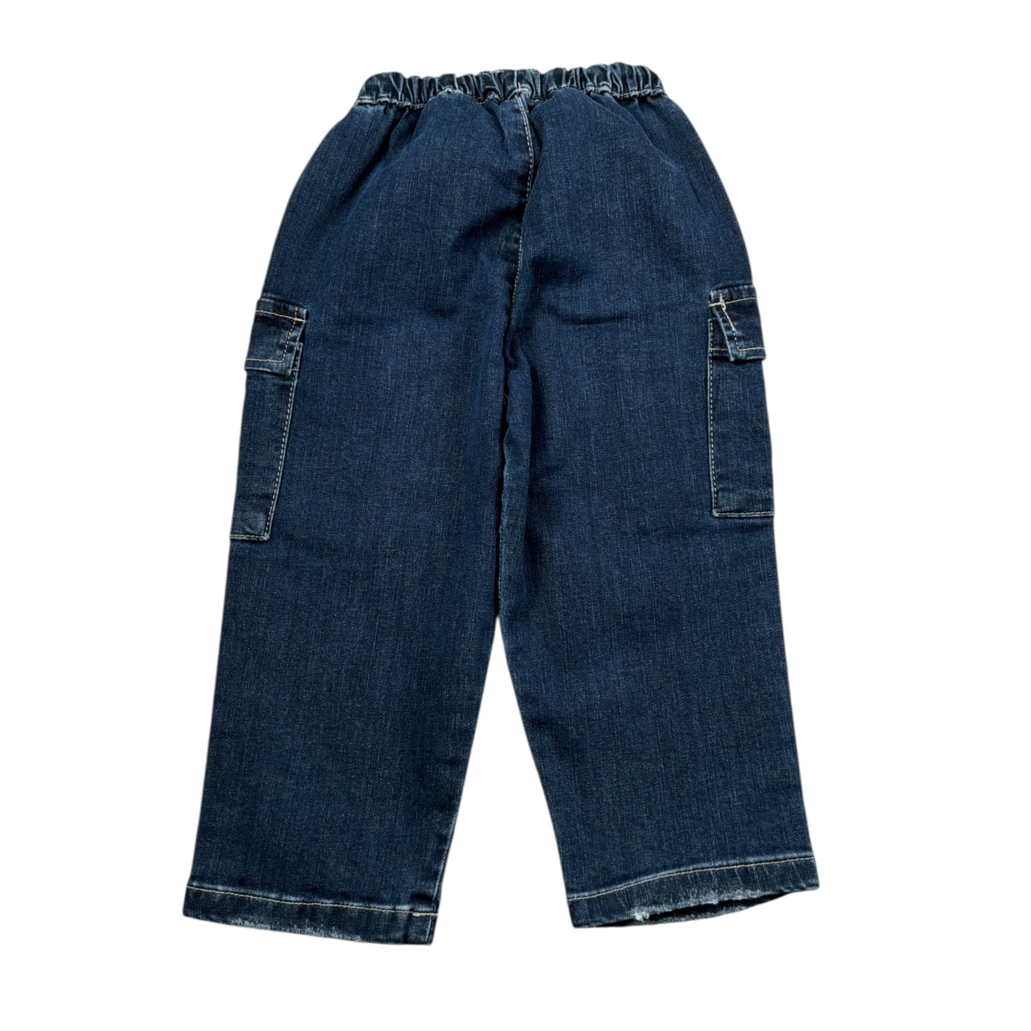 Manuel Ritz Jeans tinta unita con Elastico In Vita Blu per Bambino MR3173 BLU MANUEL RITZ 