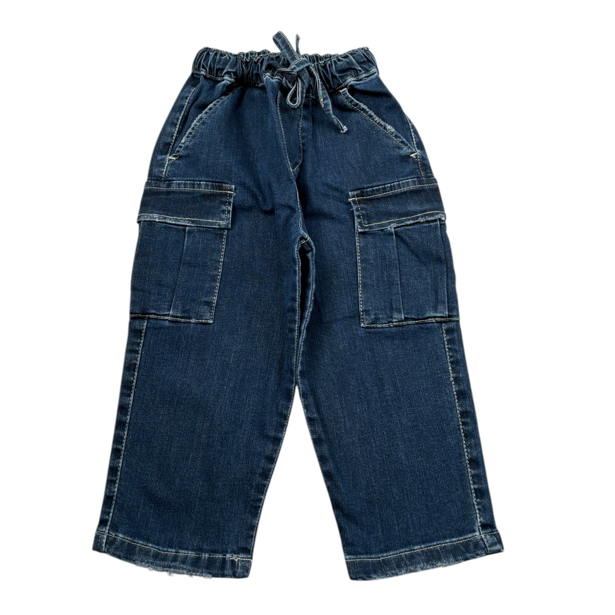 Manuel Ritz Jeans tinta unita con Elastico In Vita Blu per Neonato MR3173N BLU MANUEL RITZ 