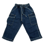 Manuel Ritz Jeans tinta unita con Elastico In Vita Blu per Neonato MR3173X BLU MANUEL RITZ 
