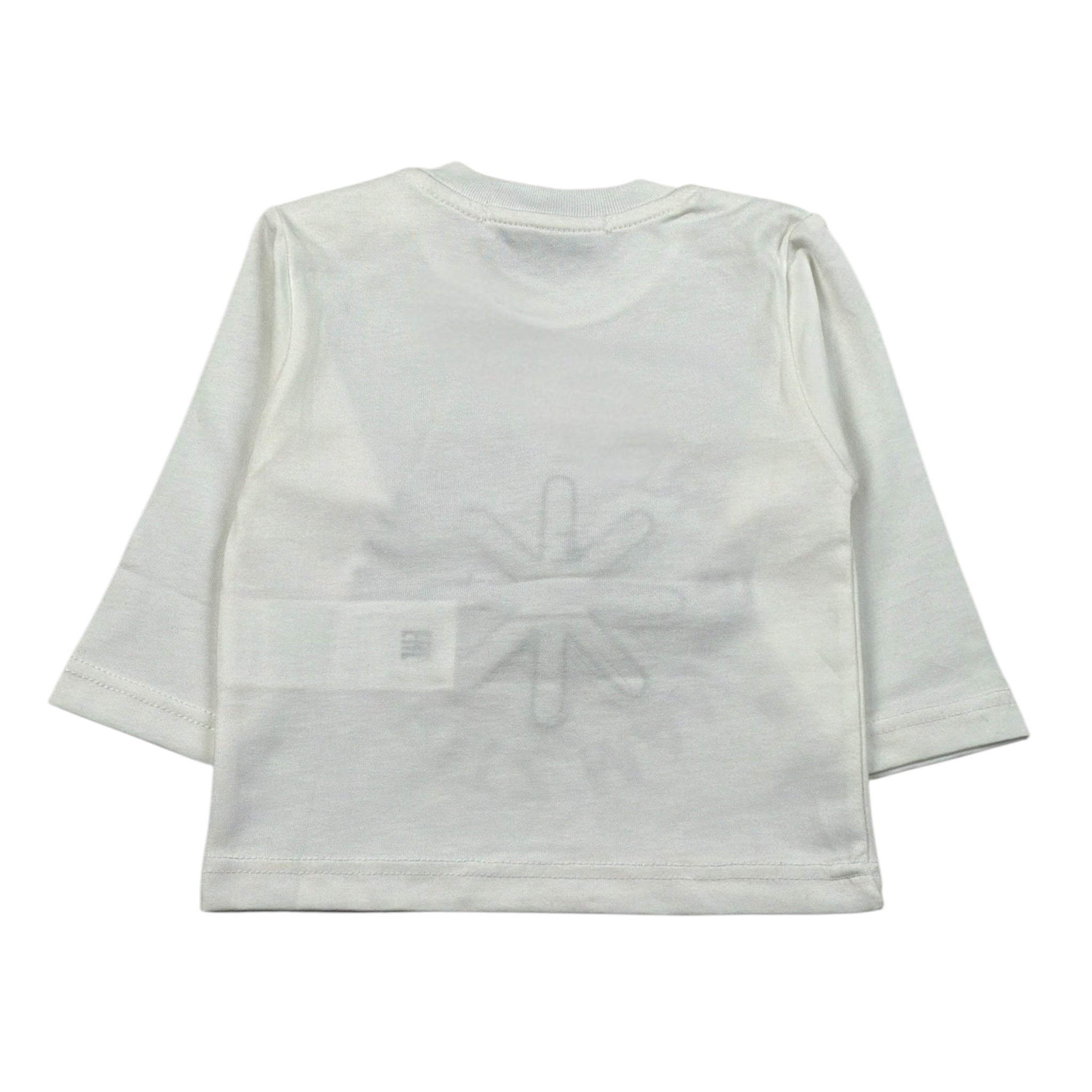 Manuel Ritz Shirt Girocollo tinta unita con Logo Panna per Bambino MR3176X PANNA MANUEL RITZ 
