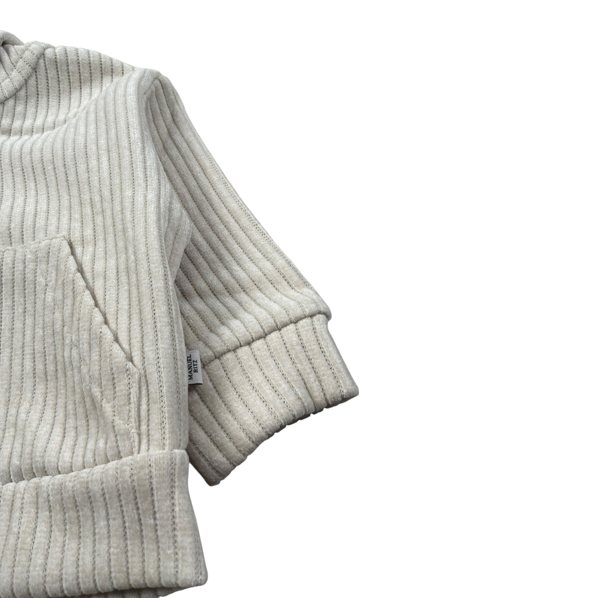 Manuel Ritz Felpa con Zip E Cappuccio tinta unita Beige per Neonato MR3179 BEIGE MANUEL RITZ 