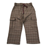 Manuel Ritz Pantalone tinta unita con Fantasia Marrone per Bambino MR3180 MARRONE MANUEL RITZ 