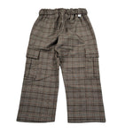 Manuel Ritz Pantalone tinta unita con Fantasia Marrone per Bambino MR3180 MARRONE MANUEL RITZ 